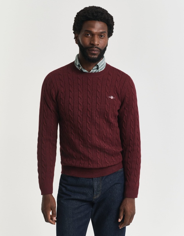 Gant - Cotton Cable Crew Neck Knit