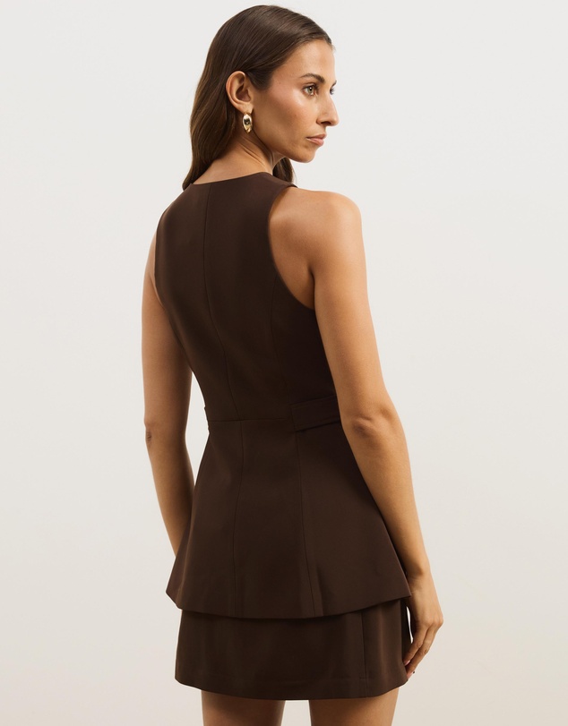 Atmos&Here - Isola Peplum Tailored Vest