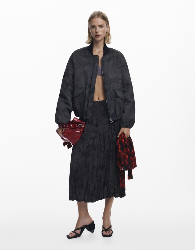 Desigual - Embroidered bomber jacket