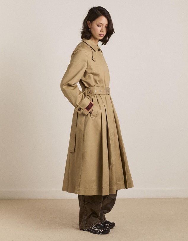 Damson Madder - Sofia Pleated Trench Coat