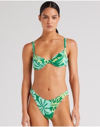 Poolside Paradiso - Tahiti Underwire Bikini Top - Leaf