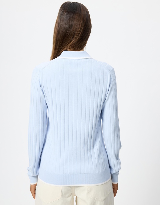 Lacoste - Golf Essentials Stretch 2X2 Rib Knit Top