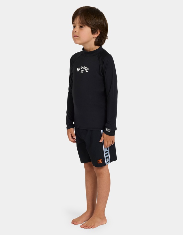Billabong Kids - Boys 0 to 7 All Day Arch Long Sleeve Rash Vest