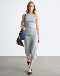 & Other Stories - Ruche Asymmetric Midi Dress