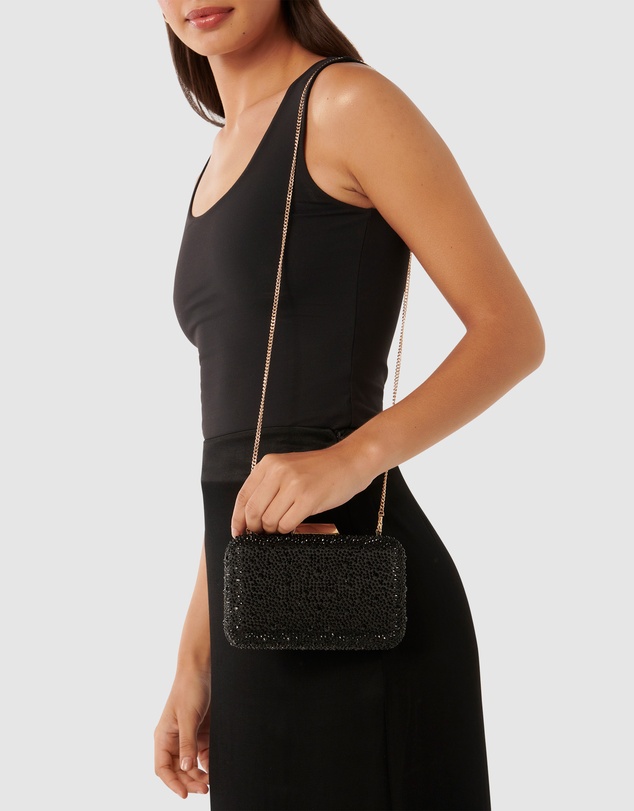 Forever New - Signature Francesca Sparkle Hardcase Clutch