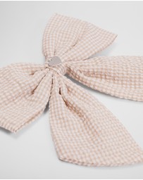 Country Road - Large Gingham Bow Clip