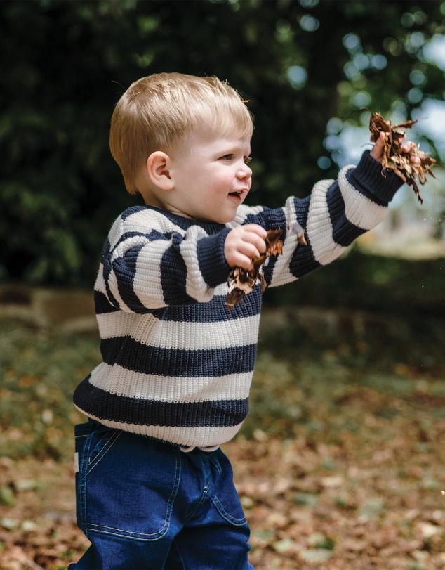 Kynd Baby - Knit Stripe Jumper in Tidal Stripe
