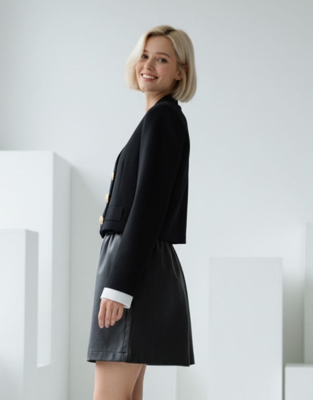 Mossée - Lyra Gold Button Knit Cardigan