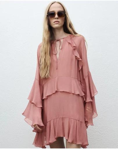M.N.G - Short Ruffled Dress
