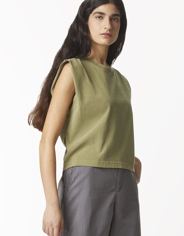 American Apparel - Heavyweight Garment Dyed Women's Muscle T-Shirt