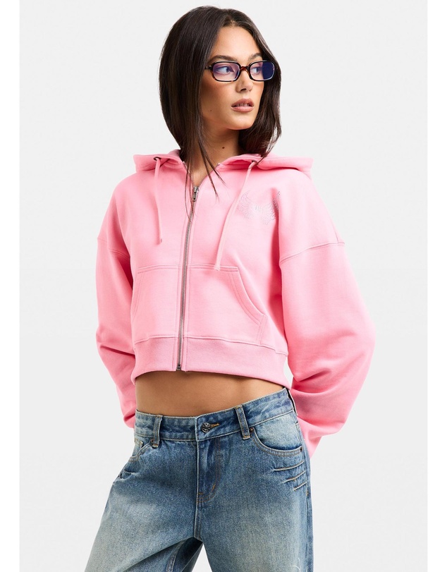 Neon Hart - Script Zip Through Hoodie