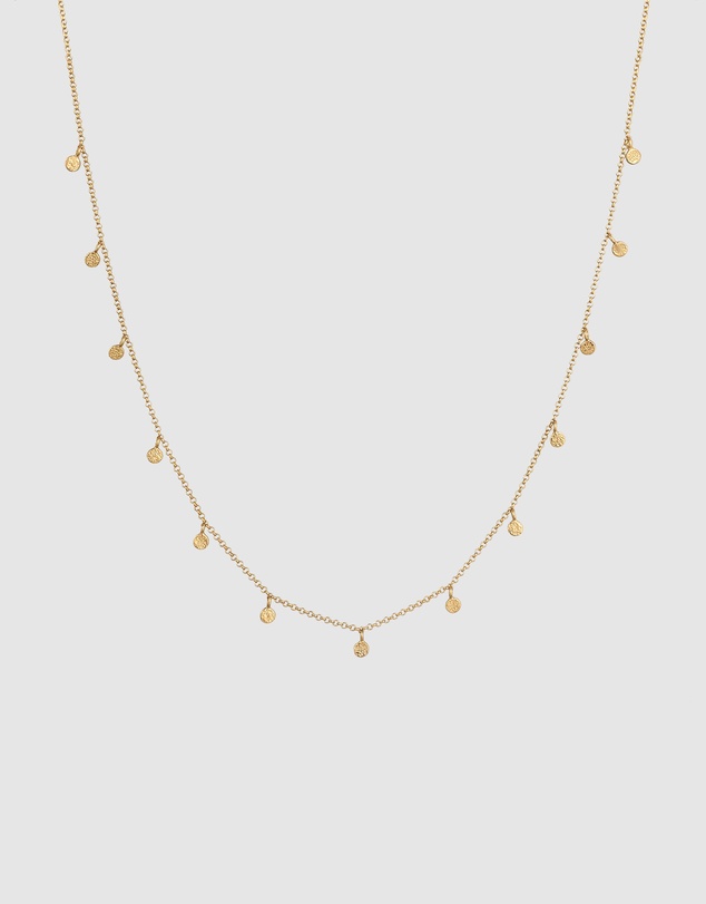 Elli Jewelry - Boho Pendant Necklace in Gold-Plated 925 Silver