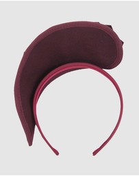 Max Alexander - Felt Burgundy Crown Racing Fascinator