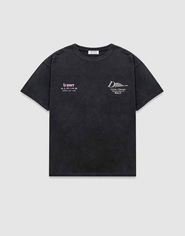 Duke + Dexter - Alpine Formula One Team Helmet Washed Black T-Shirt