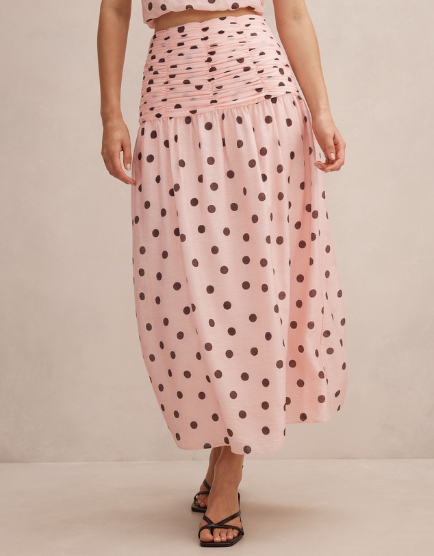 Forever New - Rosella Polka Dot Ruched Skirt