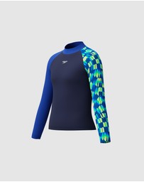 Speedo - LS Print Rash Top - Kids-Teens