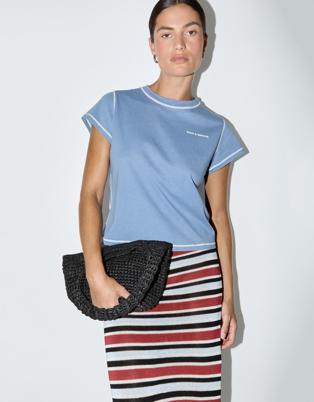 Zulu & Zephyr - Bold Stripe Knit Skirt