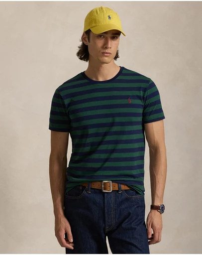Polo Ralph Lauren - ICONIC EXCLUSIVE - Custom Slim Fit Striped Jersey T-Shirt