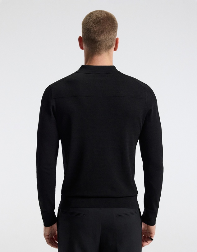 Calibre - Long Sleeve Tech Knit Polo Black