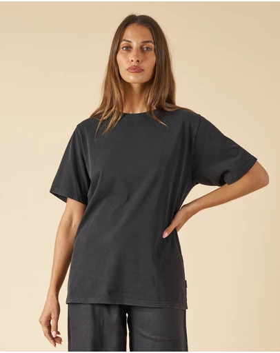 CAMIXA - Teesha Oversized Distressed Cotton T-Shirt