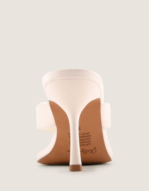 Shelly Shen - Pia High Sandals White Leather
