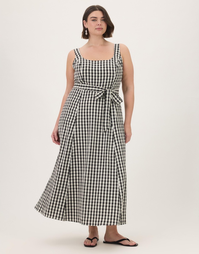 Atmos&Here Curvy - Grace Gingham Midi Dress