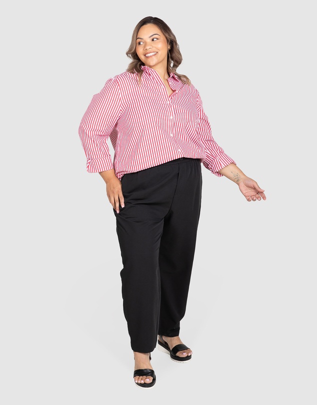 Love Your Wardrobe - Ashleigh Pull-On Suiting Pants
