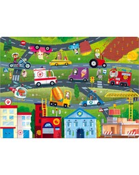 Sassi - 3D Puzzle And Book Learn Colours Vehicles