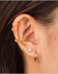 Wanderlust + Co - Pave Gold 9mm Ear Cuff