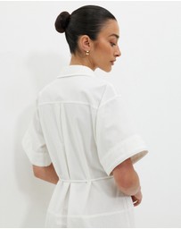 Calli - Seamed Midi Dress