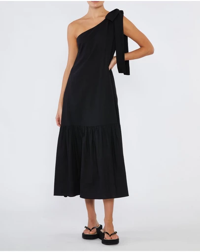 Amelius - Aruba Linen One Shoulder Dress