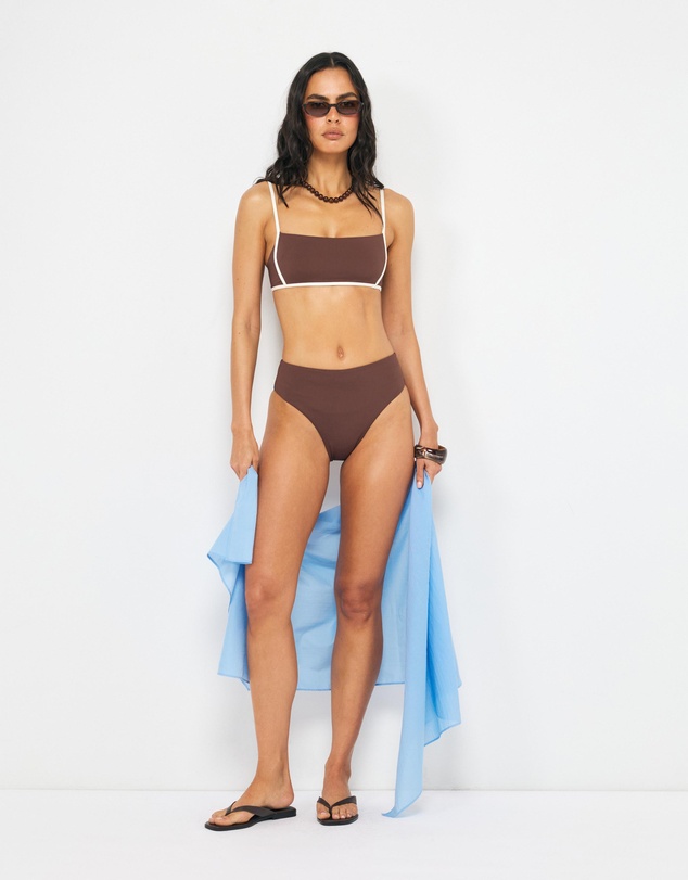 AERE - Cala Contrast Bikini Top