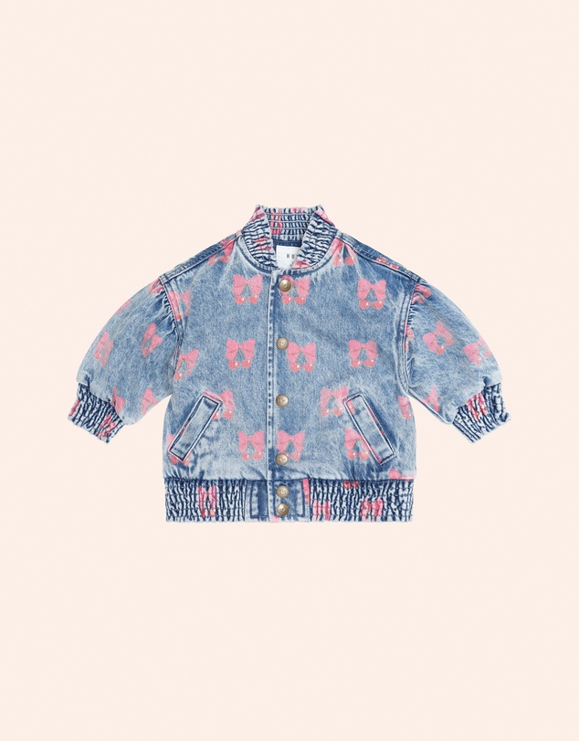 Huxbaby - Dreamy Denim Cherry Jacket - Babies-Teens