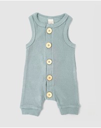 WITH LOVE FOR KIDS - BASICS Ribbed Romper - Babies