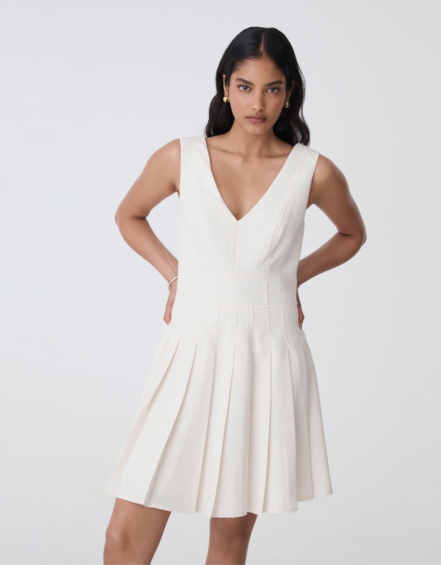 Forcast - Mikala Pleated Mini Dress