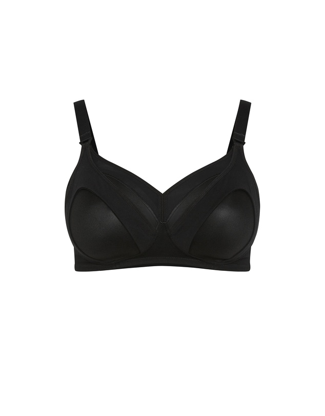 City Chic - Plus size Wireless Maternity Bra - black