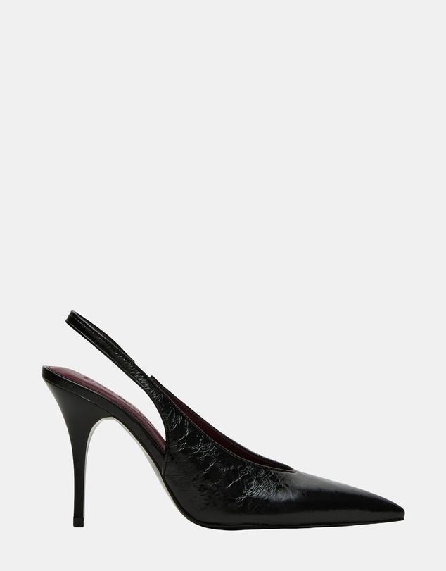 Steve Madden - Andromeda Black Leather Heels