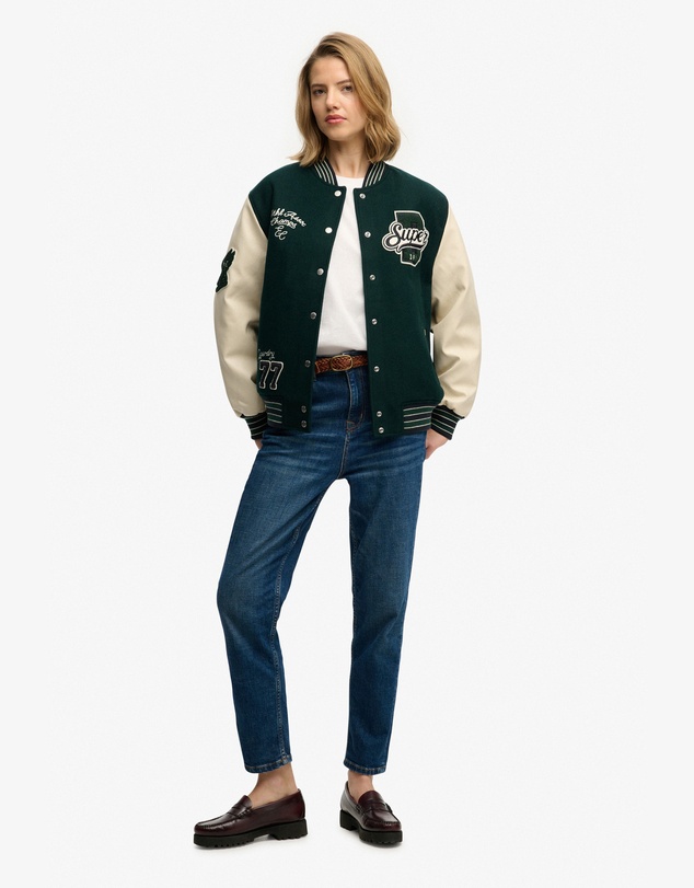 Superdry - Patched Varsity Bomber Jacket
