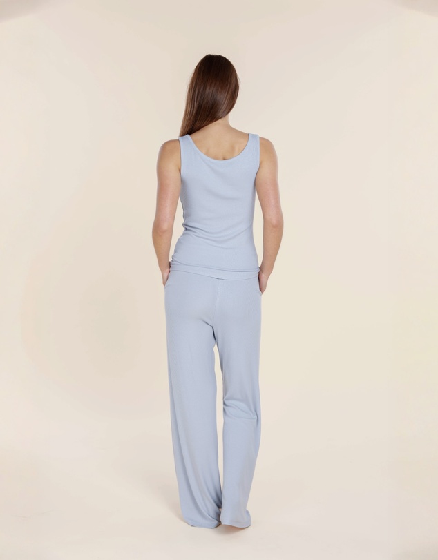 Gingerlilly - Liberty Ribbed Singlet Henley Top