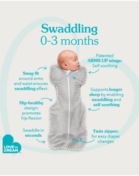 Love to Dream - Swaddle Up™ 1.0 TOG Cotton Powder Pink Twinkle