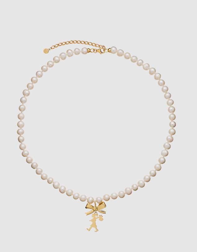 Karen Walker - Girl with a Bow & Pearl Necklace
