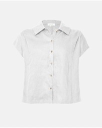 Forcast - Ami Linen Collar Shirt