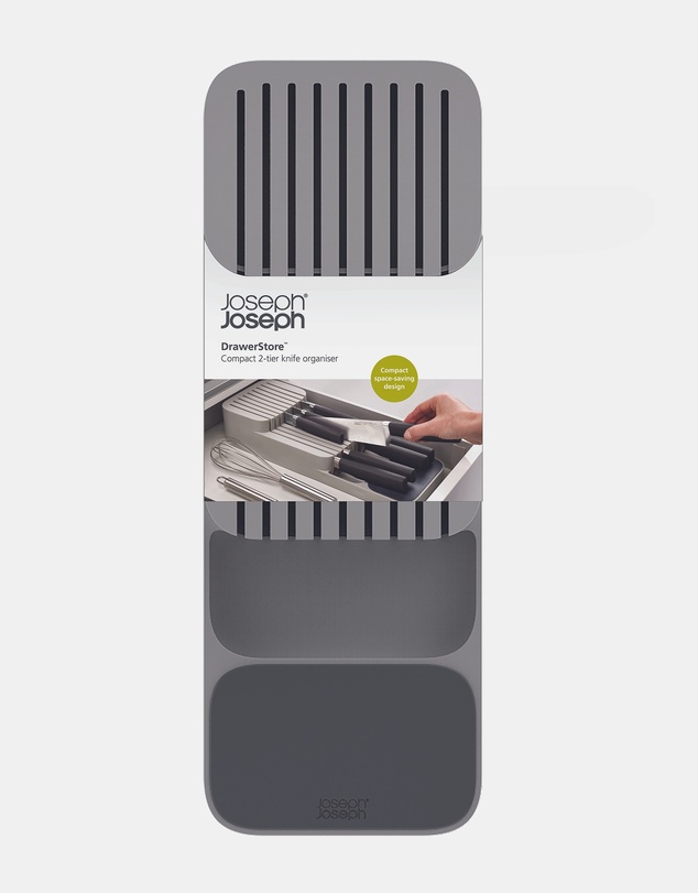 Joseph Joseph - DrawerStore™ Compact Knives Organiser (Grey)