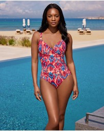 Miraclesuit Swimwear  - Ikat Dorado Siren Underwired Crossover Shaping Swimsuit
