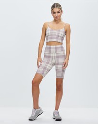 Aim'n - Plaid Check Biker Shorts