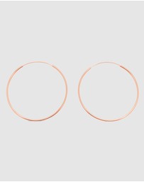 Ichu - Fine Rose Gold Hoops