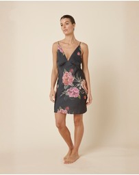 Gingerlilly - Piper Floral Silky Satin Nightie