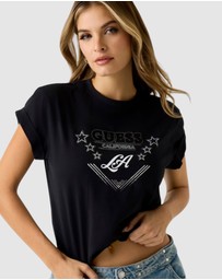 GUESS - Stars Rhinestones T-Shirt