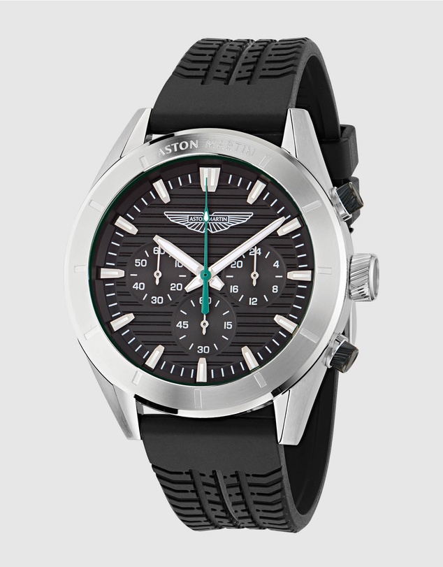 Aston Martin - BST Black Steel Bracelet and Black Silicone Strap Box Set