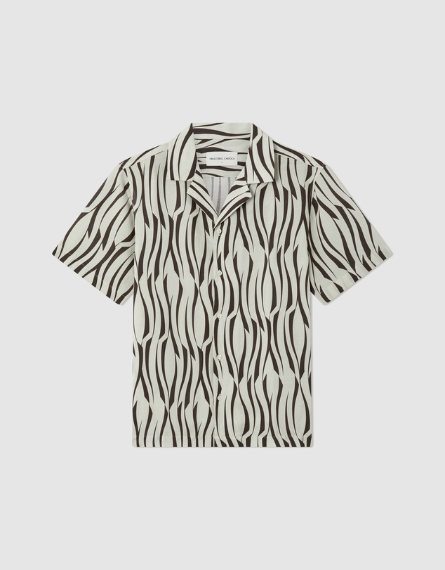 Frescobol Carioca - Roberto Lyocell Blend Vento Print SS Shirt
